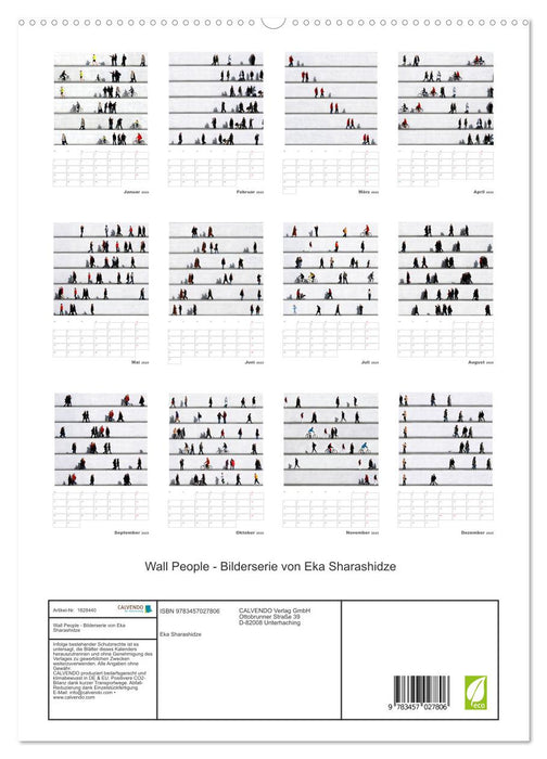 Wall People - Bilderserie von Eka Sharashidze (CALVENDO Premium Wandkalender 2025)