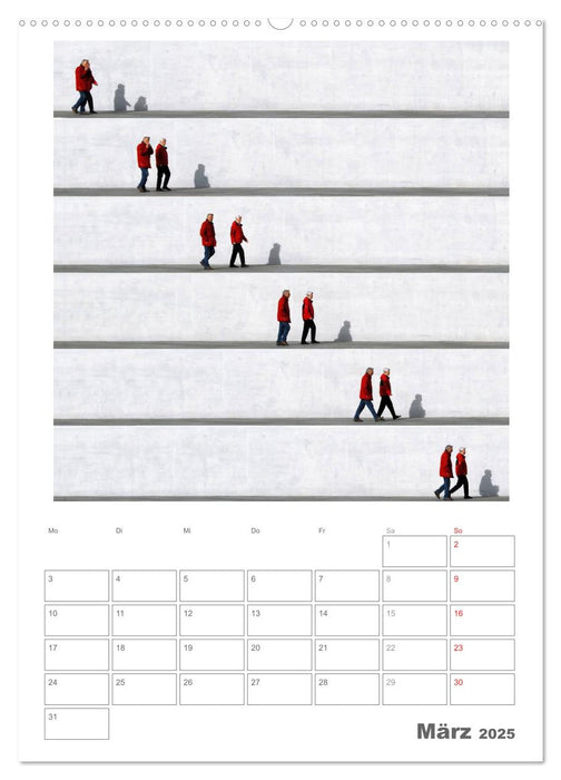 Wall People - Bilderserie von Eka Sharashidze (CALVENDO Premium Wandkalender 2025)