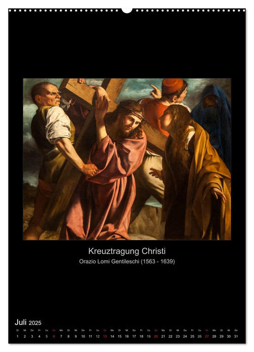 Jesus Christus - Das Leben Christi auf Gemälden der alten Meister (CALVENDO Premium Wandkalender 2025)