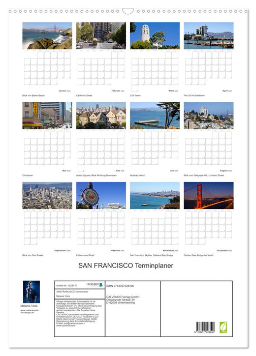 SAN FRANCISCO Terminplaner (CALVENDO Wandkalender 2025)