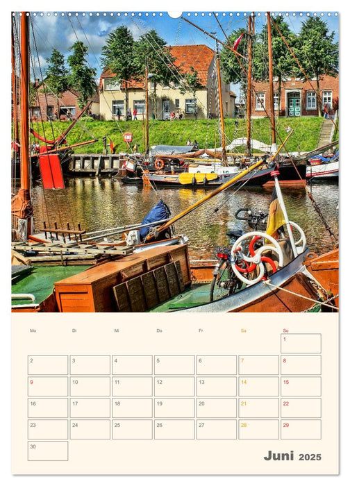 Ostfriesland - Carolinensiel, der Museumshafen (CALVENDO Premium Wandkalender 2025)