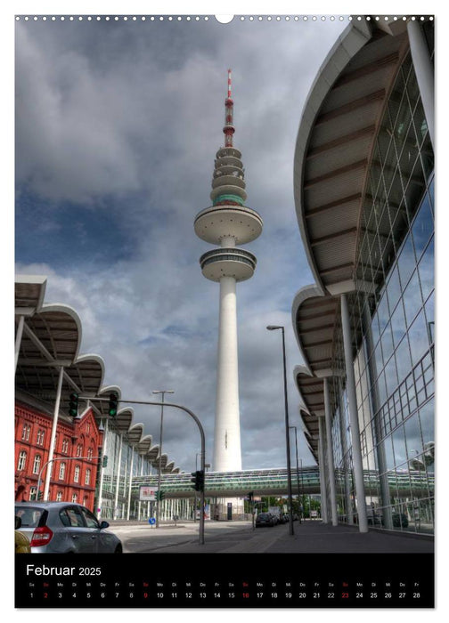 Hamburg im Hochformat (CALVENDO Premium Wandkalender 2025)