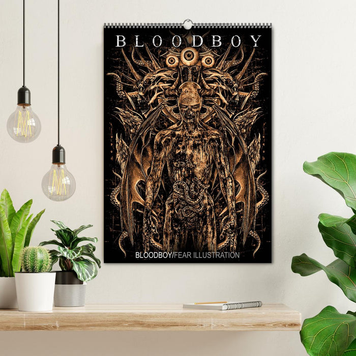 BLOODBOY/FEAR ILLUSTRATION (CALVENDO Wandkalender 2025)