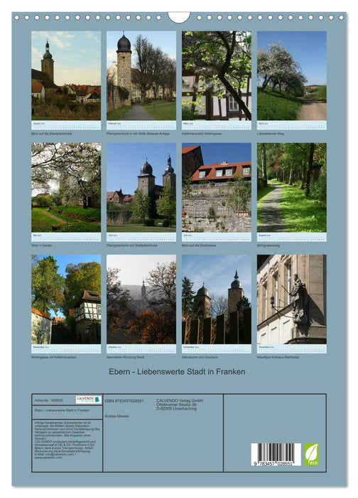 Ebern - Liebenswerte Stadt in Franken (CALVENDO Wandkalender 2025)