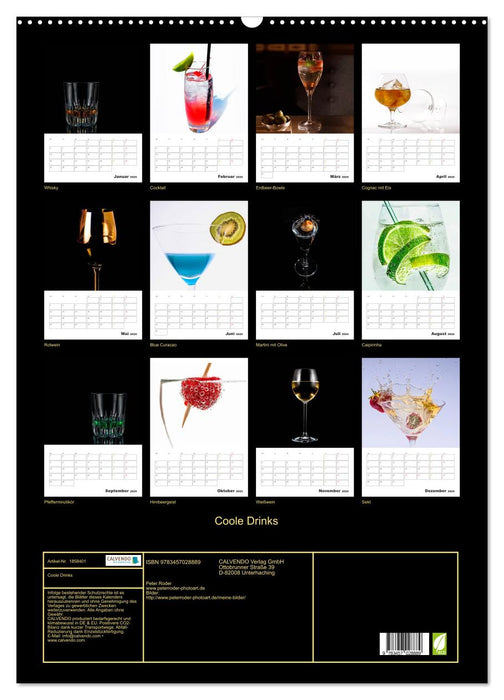 Coole Drinks (CALVENDO Wandkalender 2025)