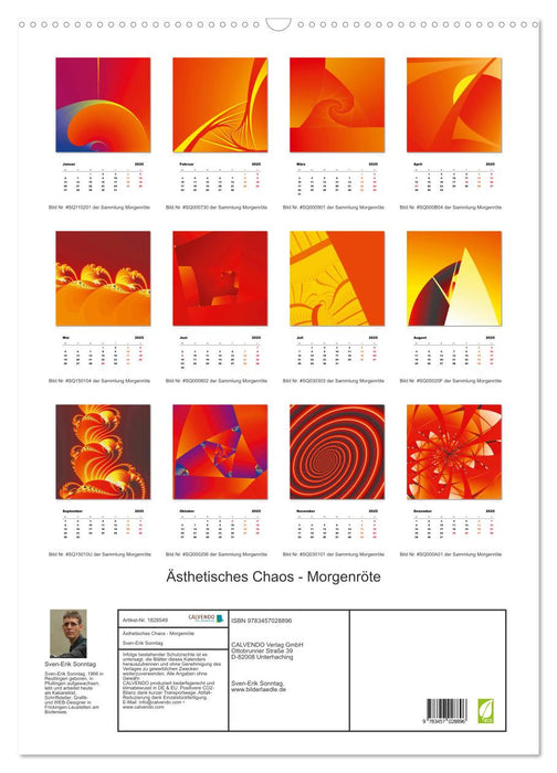 Ästhetisches Chaos - Morgenröte (CALVENDO Wandkalender 2025)