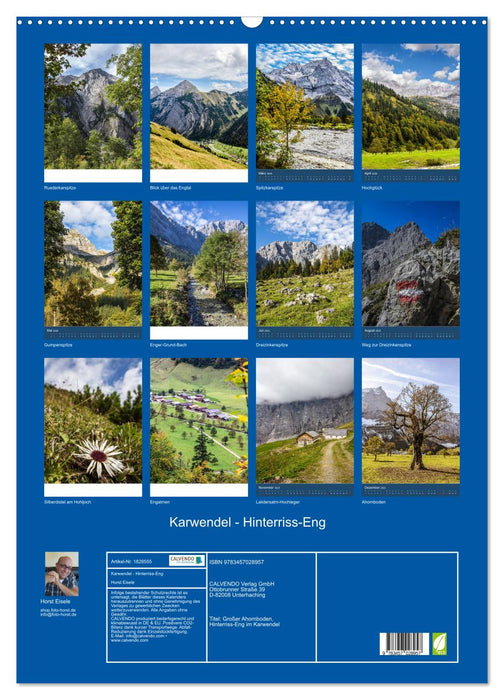 Karwendel - Hinterriss-Eng (CALVENDO Wandkalender 2025)