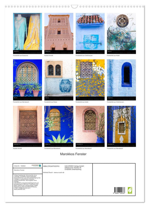 Marokkos Fenster (CALVENDO Wandkalender 2025)
