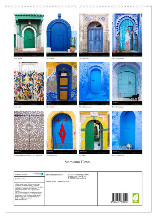 Marokkos Türen (CALVENDO Premium Wandkalender 2025)