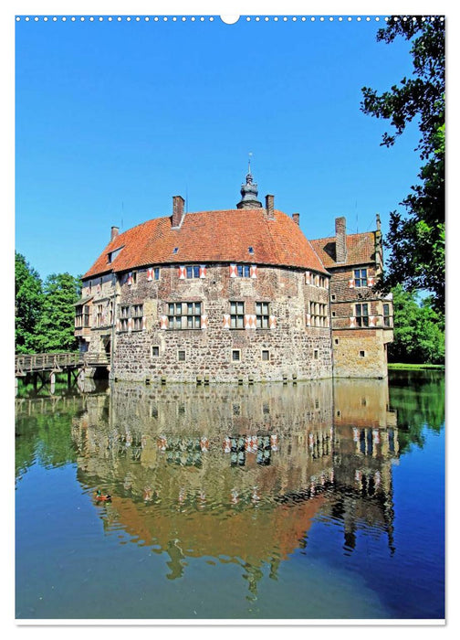 Eindrucksvolle Burgen, malerische Schlösser im Münsterland (CALVENDO Premium Wandkalender 2025)
