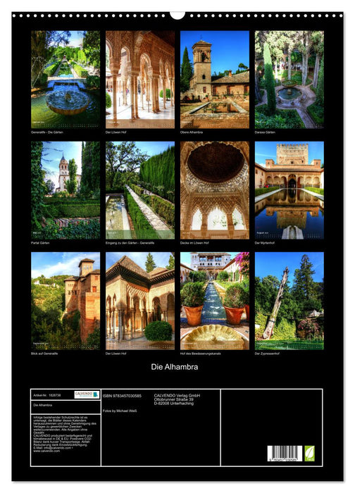 Die Alhambra (CALVENDO Wandkalender 2025)
