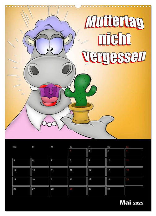 Cartoons - mir doch Bockwurscht (CALVENDO Premium Wandkalender 2025)