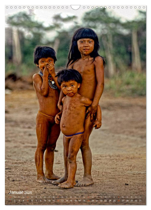 DIE MENSCHENWESEN - Ureinwohner in Amazonien (CALVENDO Wandkalender 2025)