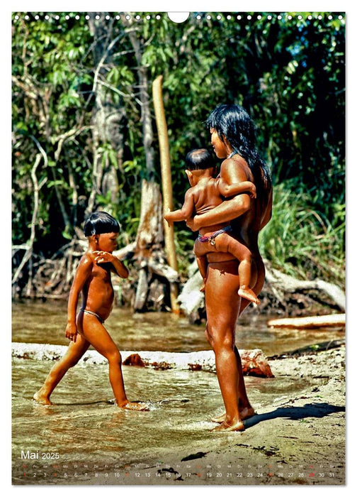 DIE MENSCHENWESEN - Ureinwohner in Amazonien (CALVENDO Wandkalender 2025)