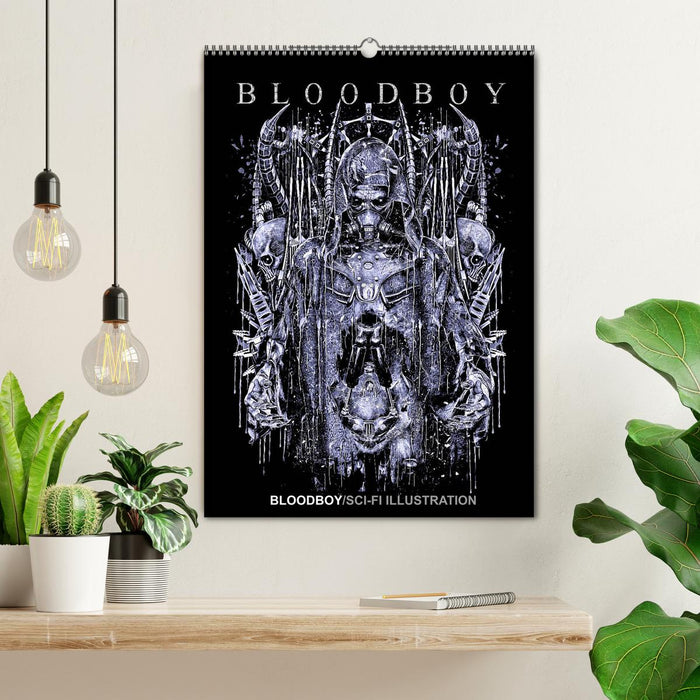 BLOODBOY/SCI-FI ILLUSTRATION (CALVENDO Wandkalender 2025)