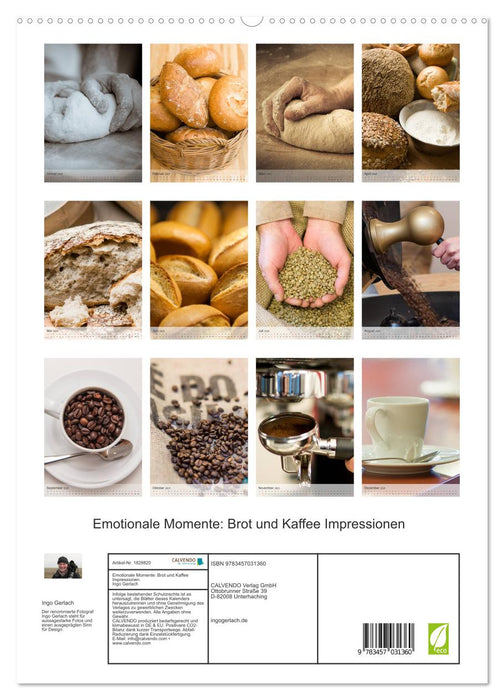 Emotionale Momente: Brot und Kaffee Impressionen (CALVENDO Premium Wandkalender 2025)
