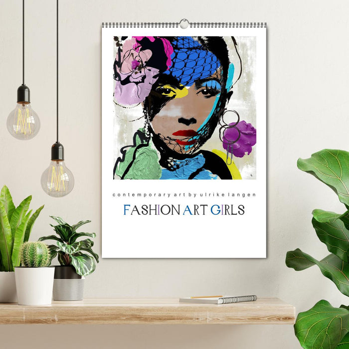 FASHION ART GIRLS (CALVENDO Wandkalender 2025)