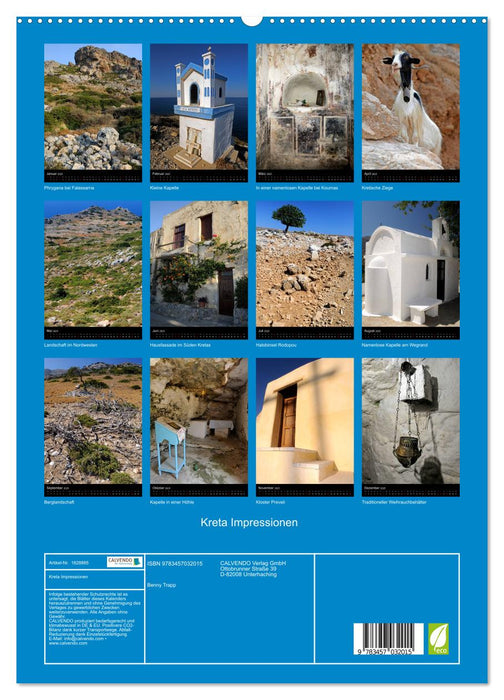 Kreta Impressionen (CALVENDO Premium Wandkalender 2025)