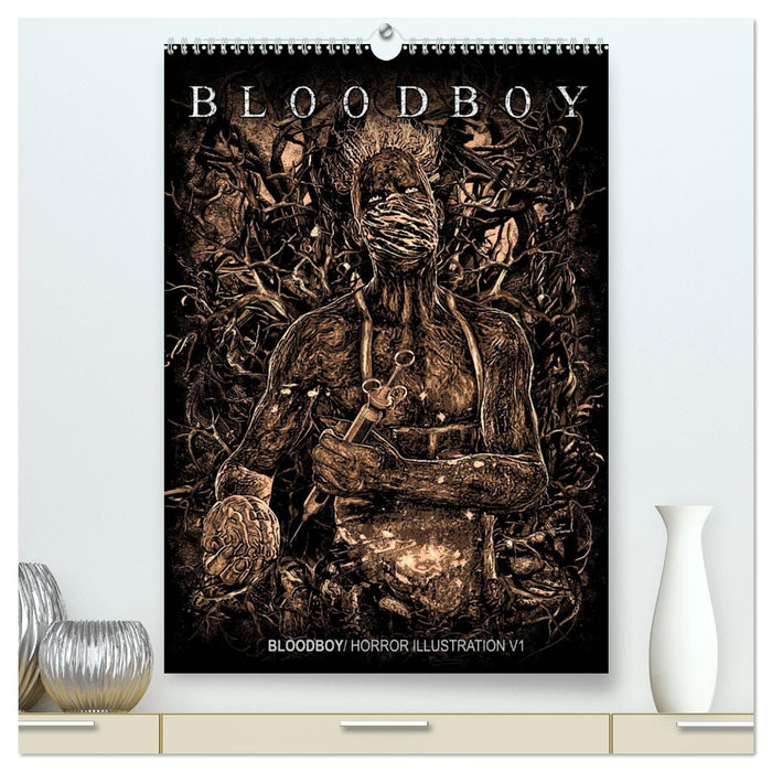 BLOODBOY/ HORROR ILLUSTRATION V1 (CALVENDO Premium Wandkalender 2025)