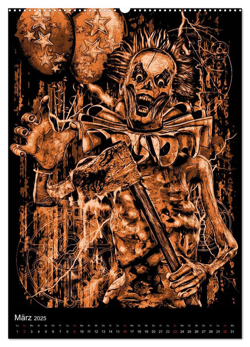 BLOODBOY/ HORROR ILLUSTRATION V1 (CALVENDO Premium Wandkalender 2025)