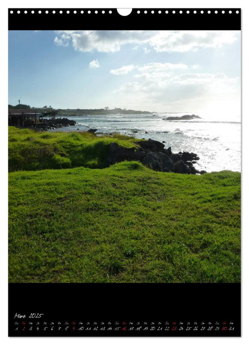 Osterinsel - einmaliges Eiland im Ozean (CALVENDO Wandkalender 2025)