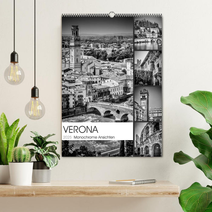 VERONA Monochrome Ansichten (CALVENDO Wandkalender 2025)