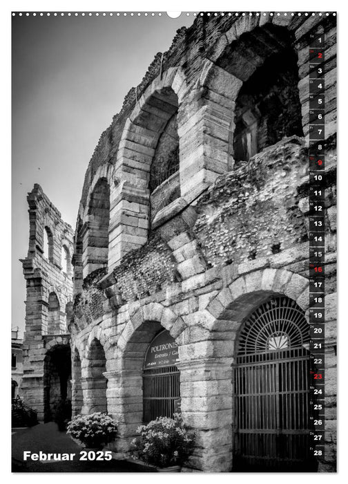 VERONA Monochrome Ansichten (CALVENDO Wandkalender 2025)