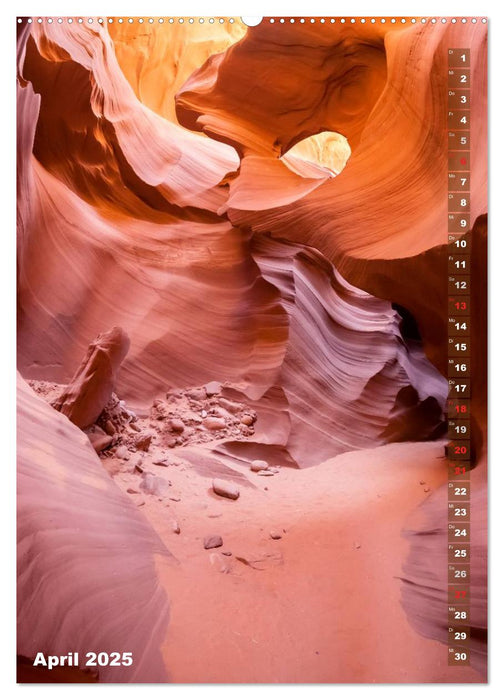 ARIZONA UND UTAH Rote Felsen (CALVENDO Premium Wandkalender 2025)