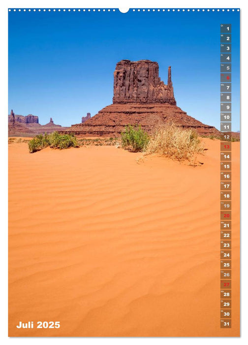 ARIZONA UND UTAH Rote Felsen (CALVENDO Premium Wandkalender 2025)