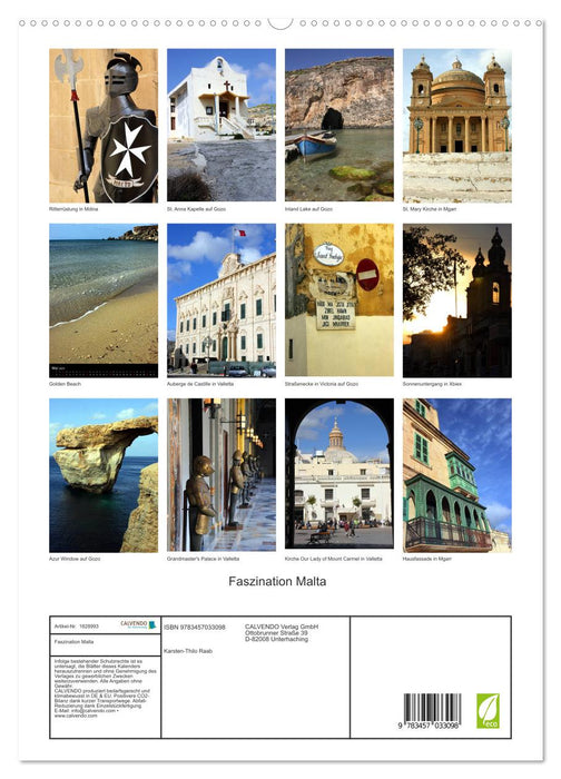 Faszination Malta (CALVENDO Premium Wandkalender 2025)