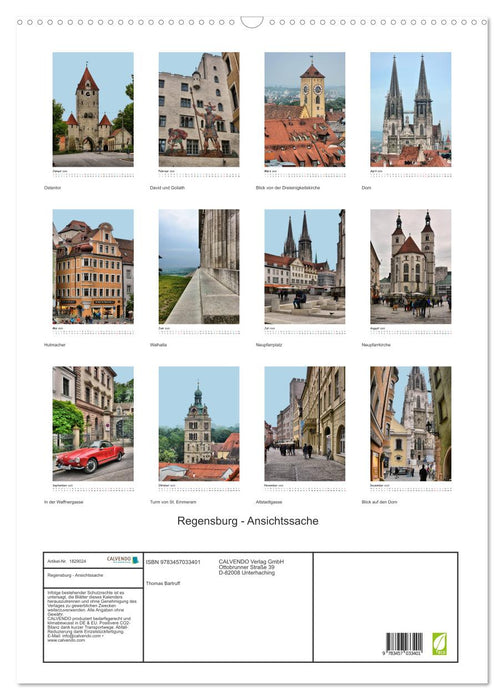 Regensburg - Ansichtssache (CALVENDO Wandkalender 2025)