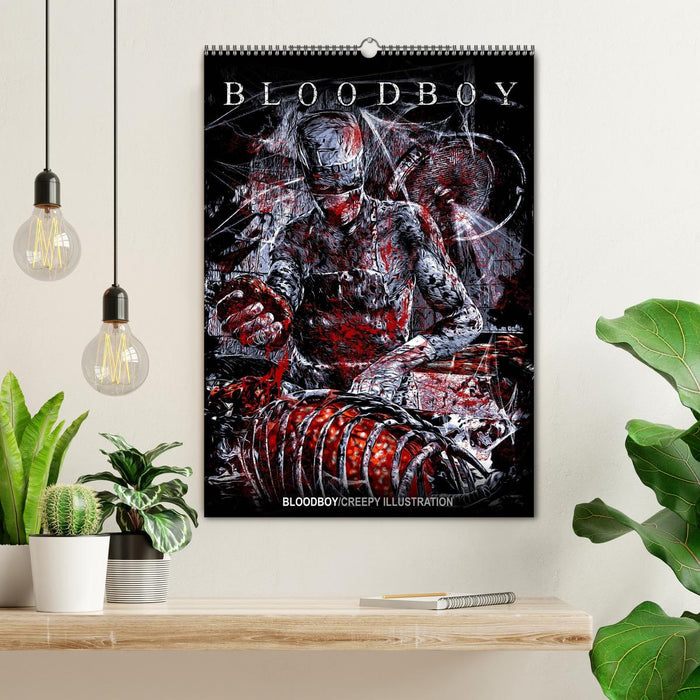 BLOODBOY/CREEPY ILLUSTRATION (CALVENDO Wandkalender 2025)