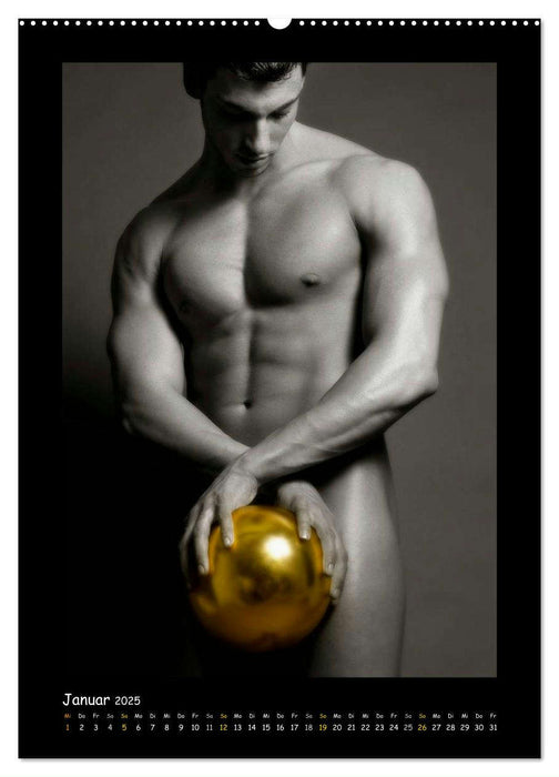 Golden Ball - Männer Akte (CALVENDO Wandkalender 2025)