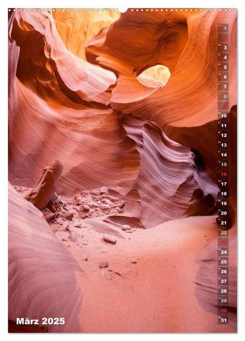 Antelope Canyon – Einzigartiges Naturschauspiel (CALVENDO Premium Wandkalender 2025)