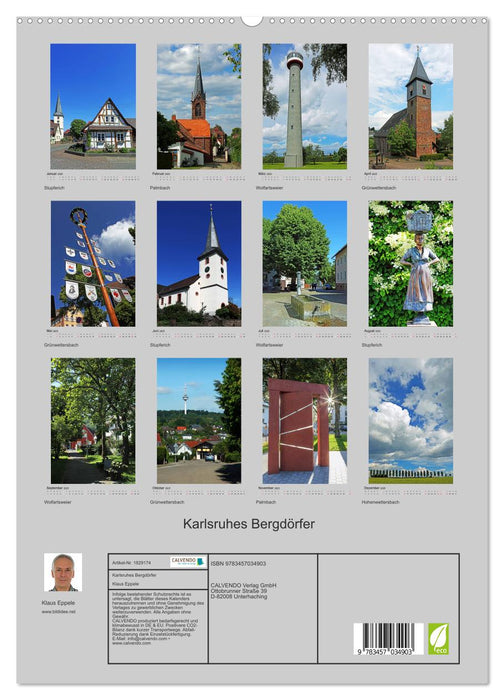 Karlsruhes Bergdörfer (CALVENDO Premium Wandkalender 2025)