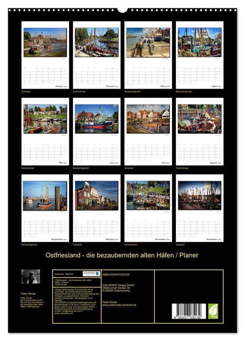 Ostfriesland - die bezaubernden alten Häfen / Planer (CALVENDO Premium Wandkalender 2025)
