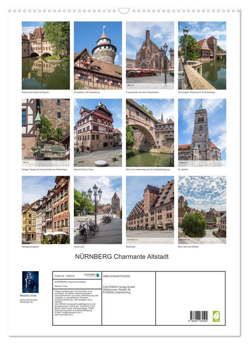 NÜRNBERG Charmante Altstadt (CALVENDO Wandkalender 2025)