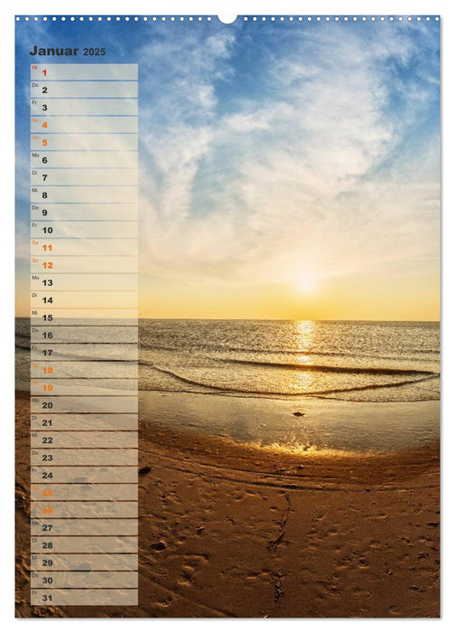 Zwischen Dünen und Watt / Geburtstagskalender (CALVENDO Premium Wandkalender 2025)