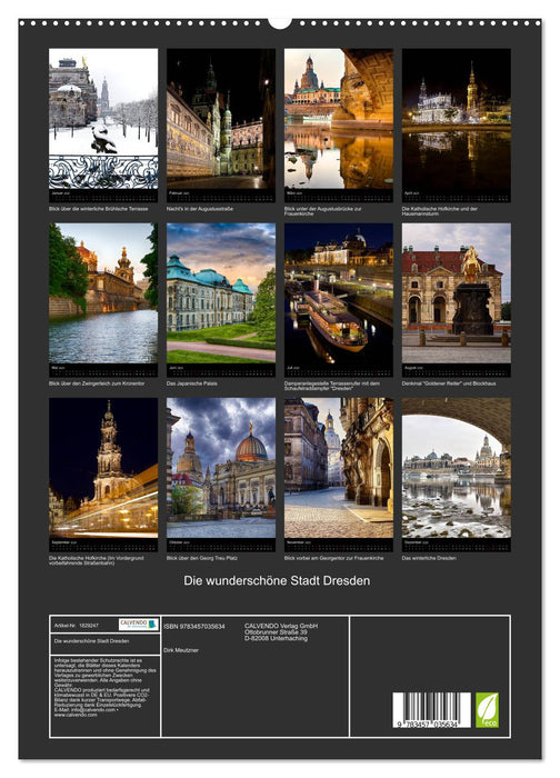 Die wunderschöne Stadt Dresden (CALVENDO Premium Wandkalender 2025)