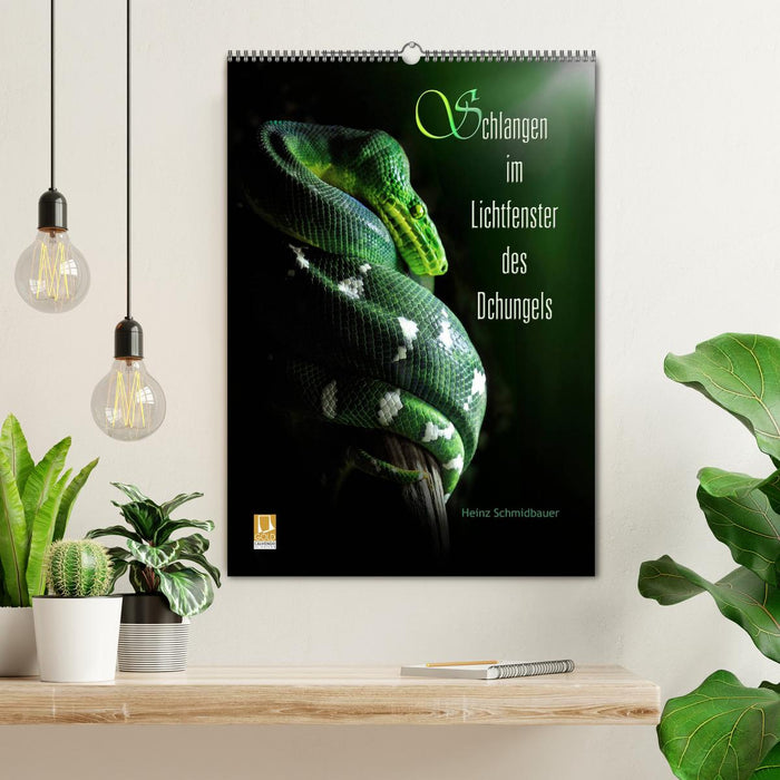 Schlangen im Lichtfenster des Dschungels (CALVENDO Wandkalender 2025)