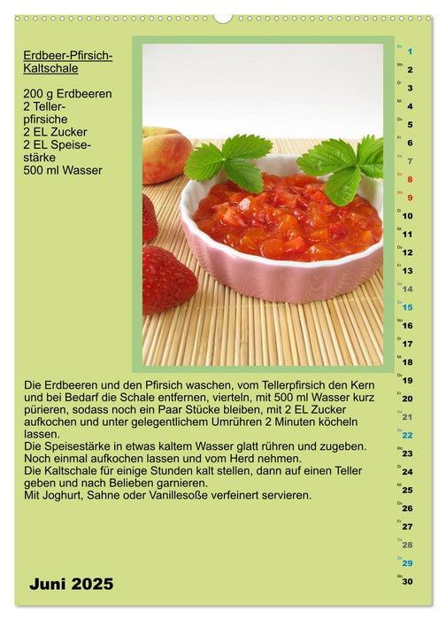 Heiß oder kalt? Suppenrezepte zum Verlieben (CALVENDO Premium Wandkalender 2025)