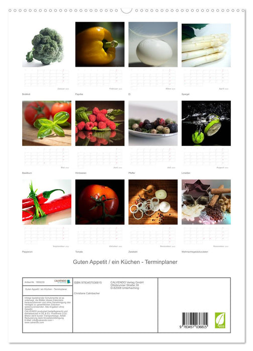 Guten Appetit / ein Küchen - Terminplaner (CALVENDO Premium Wandkalender 2025)