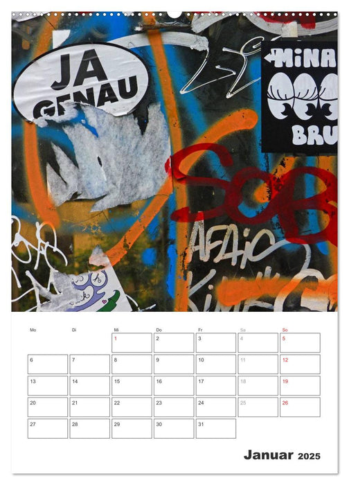 Plakatabrisse 2025 - Die Kunst des Zufalls / Planer (CALVENDO Premium Wandkalender 2025)