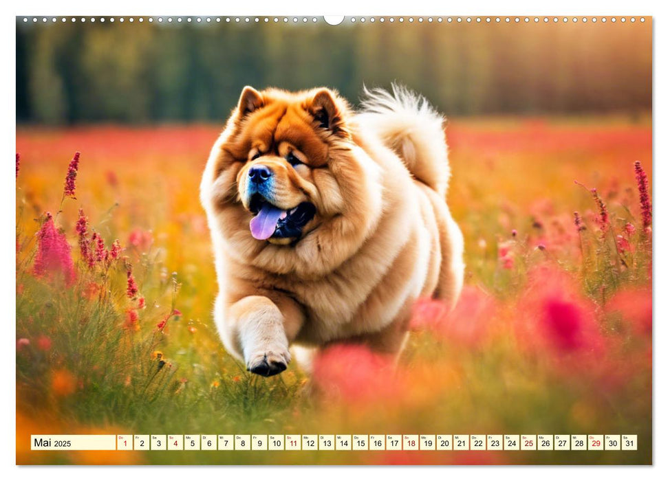 Chow Chow - der Löwenkopfhund (CALVENDO Premium Wandkalender 2025)