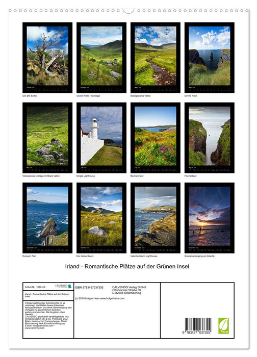 Irland - Romantische Plätze auf der Grünen Insel (CALVENDO Premium Wandkalender 2025)