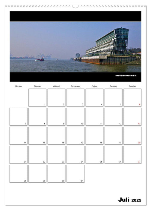 Hamburg Panoramen 2025 • Jahresplaner (CALVENDO Premium Wandkalender 2025)