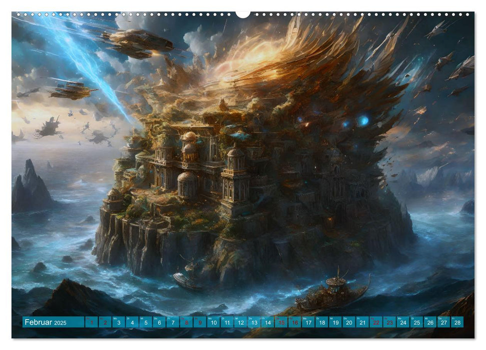 Visionen aus Atlantis (CALVENDO Premium Wandkalender 2025)