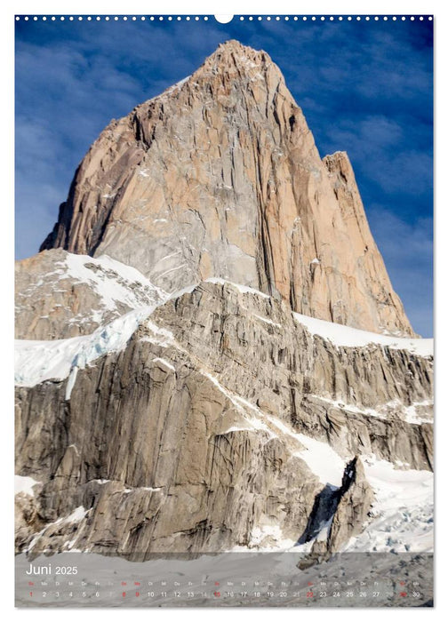 Majestätische Berge Cerro Fitzroy Patagonien (CALVENDO Premium Wandkalender 2025)