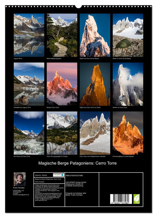 Magische Berge Patagoniens: Cerro Torre (CALVENDO Premium Wandkalender 2025)