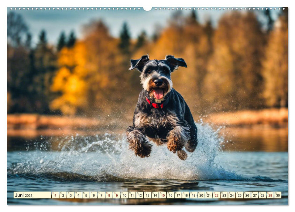 Schnauzer - vielseitige Allrounder (CALVENDO Premium Wandkalender 2025)